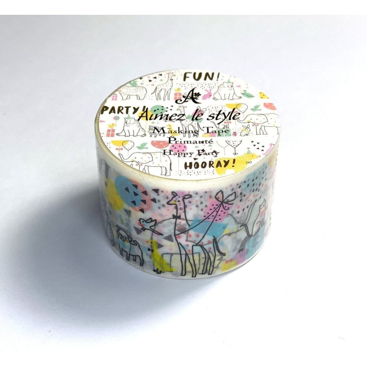 Washi tape - Happy Party - 38mm - Creabrulee