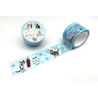 Washi tape - 2 rollen - Cats - 28mm - Creabrulee