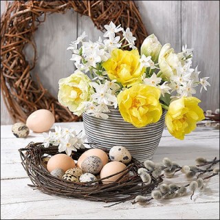 1 Pakje papieren lunch servetten - Spring Scene - Ambiente