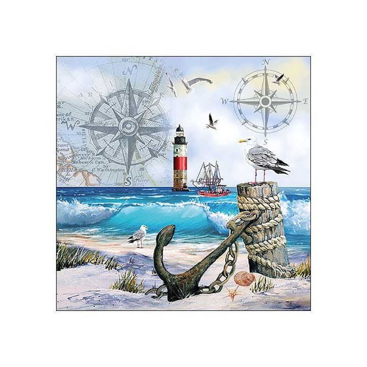 1 Pakje papieren lunch servetten - Anchorage - Ambiente