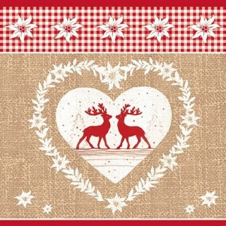 1 Pack Paper Lunch Napkins - Deer Love Nature - Ambiente