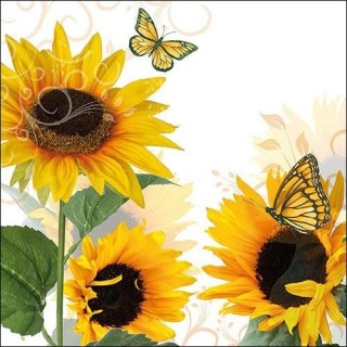 Ambiente - Lunch Napkins - Sunny Butterfly