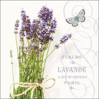 1 Pack Paper Lunch Napkins - Bunch Of Lavender - Ambiente
