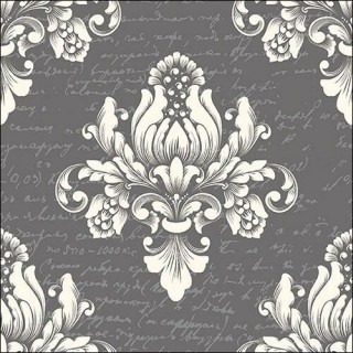 Paper Lunch Napkins - Barok Grey | Geschenkenlaantje