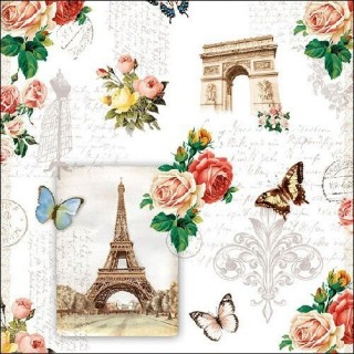 1 Pack Paper Lunch Napkins - Paris Monuments - Ambiente