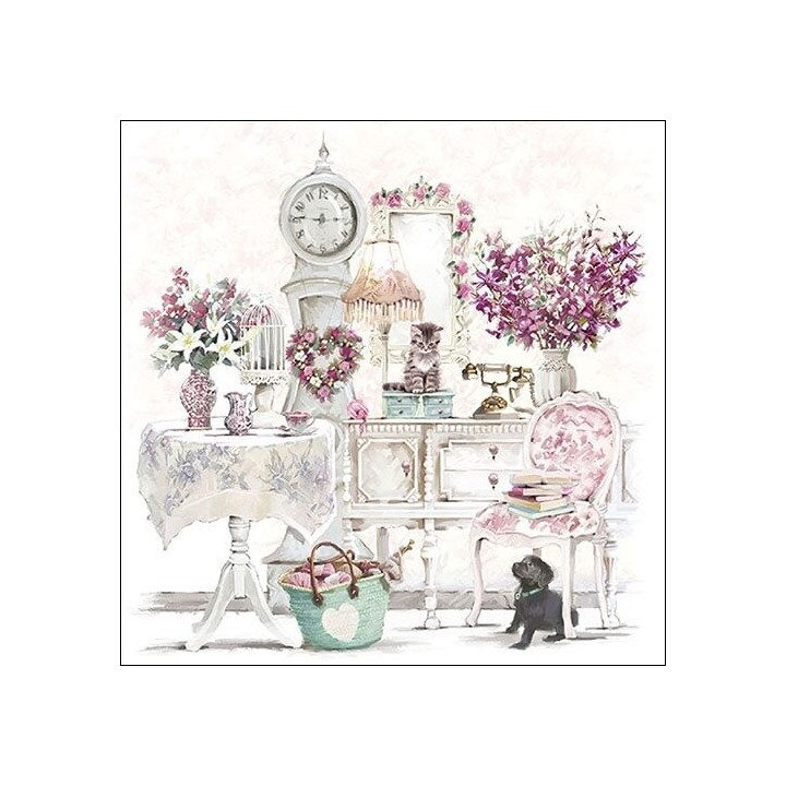 1 Pakje papieren lunch servetten - Roommates - Ambiente