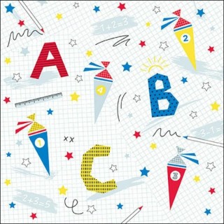 1 Pack Paper Lunch Napkins - ABC - Ambiente