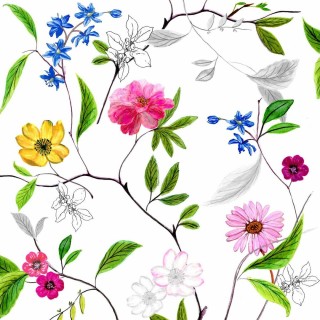 1 Pakje papieren lunch servetten - Flower Power - PPD