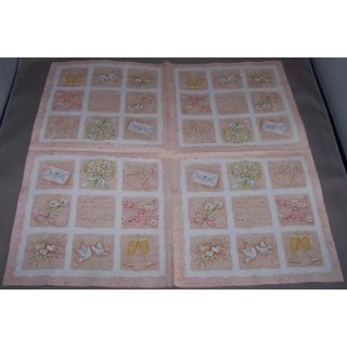 1 Pakje papieren lunch servetten - Huwelijks herinneringen - Ambiente