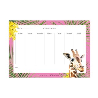 A4 - Weekly Planner - Notepad - Giraffe | Geschenkenlaantje