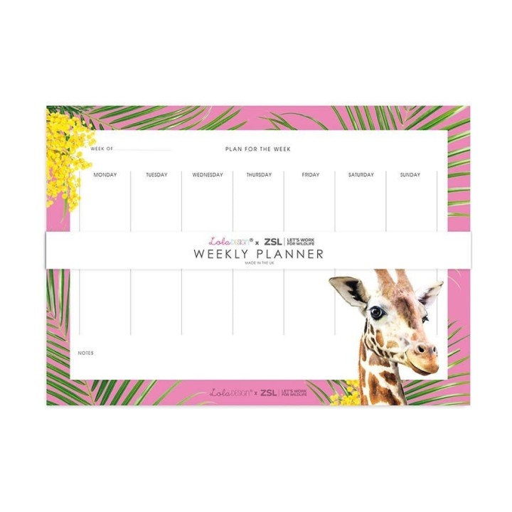 A4 - Weekly Planner - Notepad - Giraffe | Geschenkenlaantje