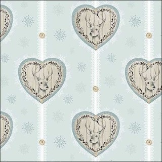 1 Pack Paper Lunch Napkins - Deer Hearts - Ambiente