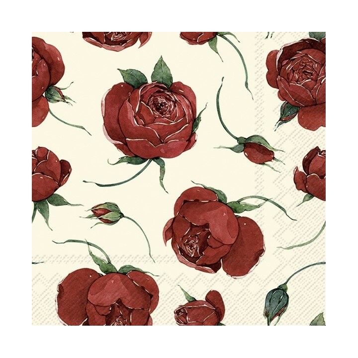 1 Pack Paper Lunch Napkins - Rosella cream - IHR