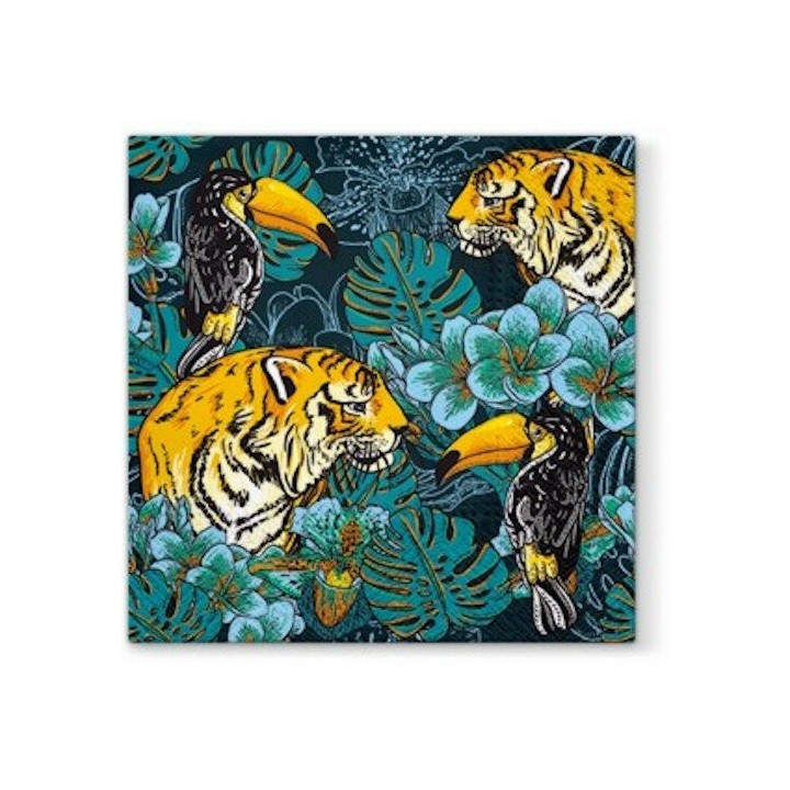 1 Pack Paper Lunch Napkins - Wild Nature - PAW