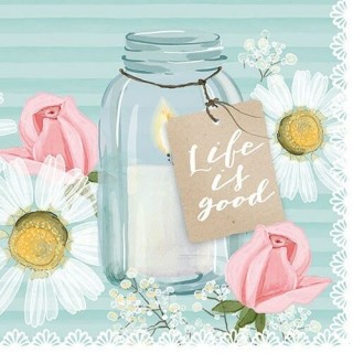 1 Pack Paper Lunch Napkins - Life Is Good - Ambiente