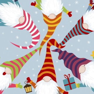 1 Pack Paper Lunch Napkins - Nordic Santas - Paper+Design