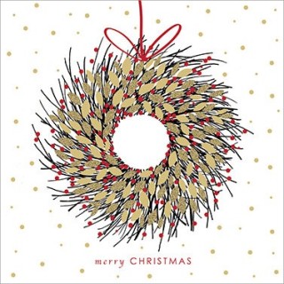 1 Pakje papieren lunch servetten - Couronne d'Or - Kerstkrans - PPD