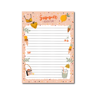 A5 Notepad - Hello Summer - Double Sided