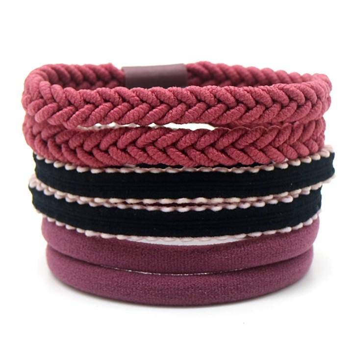 6 Hair Ties - Set Purple | Geschenkenlaantje