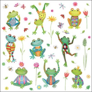 paper lunch napkins - Happy frogs - Frogs - Ambiente