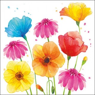 paper lunch napkins - Colourful summer flowers - Ambiente