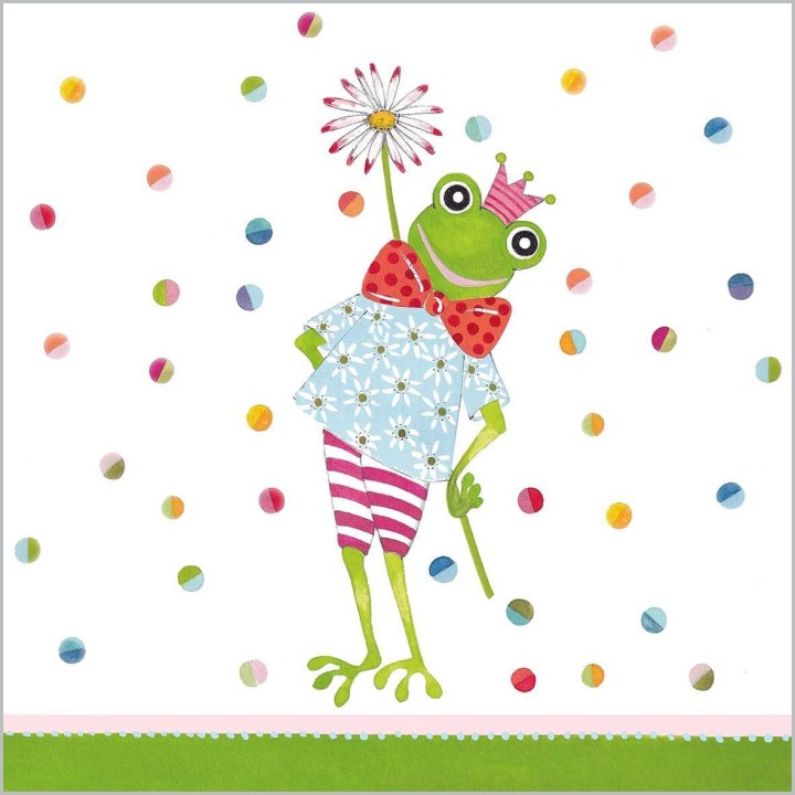 papieren lunch servetten - Happy Frog - PPD