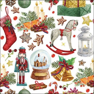 paper lunch napkins - Vintage ornaments - Ambiente - Christmas