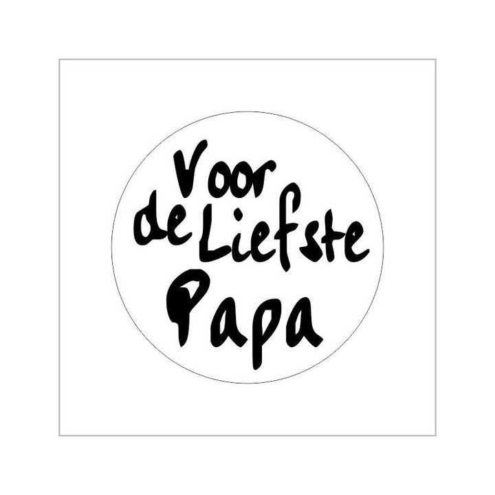 Liefste Papa - Sluitsticker - 25 Sticker