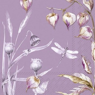 papieren lunch servetten - Nodin Violet - IHR