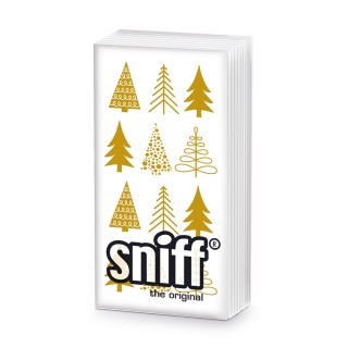 1 Pack Paper handkerchiefs - Pure Mood gold - PPD - Christmas - Tree - Gold