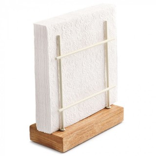 Cream Lunch Napkin Holder - Standing - 15x7x17cm | Geschenkenlaantje