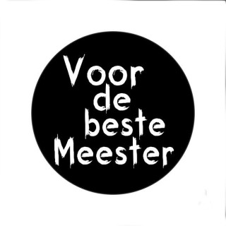 Stickers - Zwart Wit - Beste meester / Schooljaar - 12 stickers