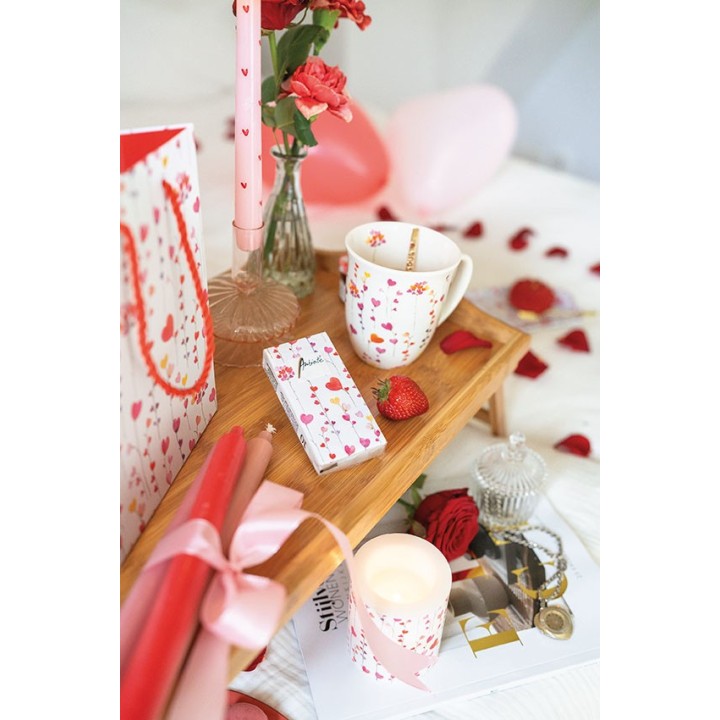 1 Pack paper handkerchiefs - Hearts garlands - Ambiente - Hearts - Wedding - Valentine