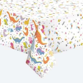 Paper tablecloth - Funny Dinosaurs - Daisy
