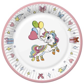 Paper plates - Colourful Unicorns