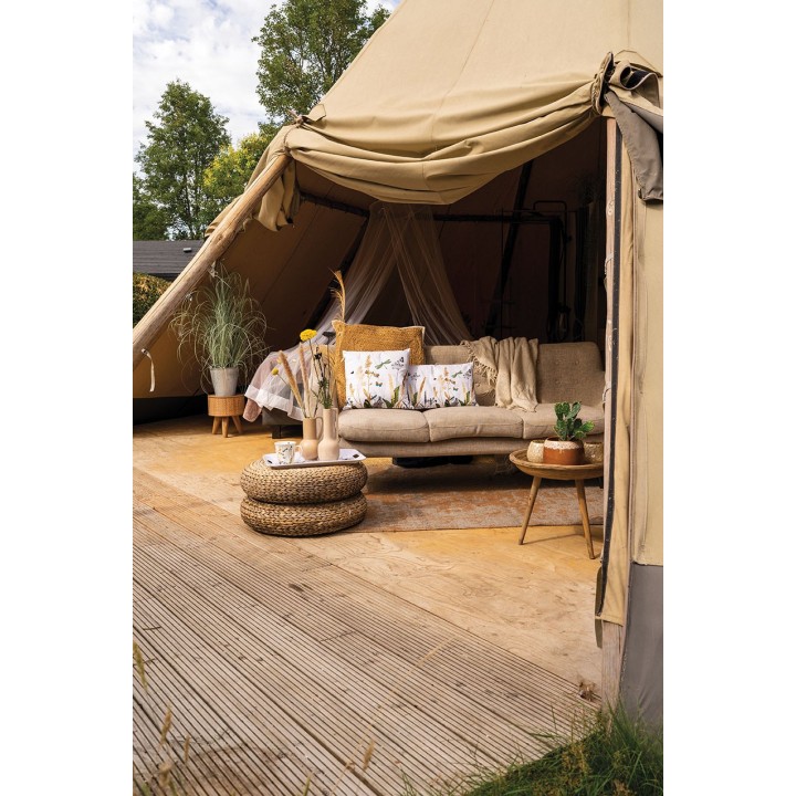 Paper lunch napkins - Ornamental flowers white - Ambiente