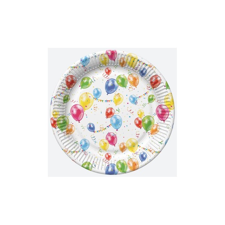 Papieren bordjes - Balloons