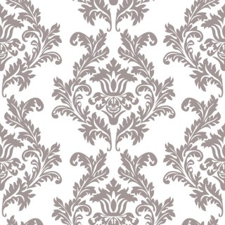 Maki - lunch napkins - White & silver Wallpaper