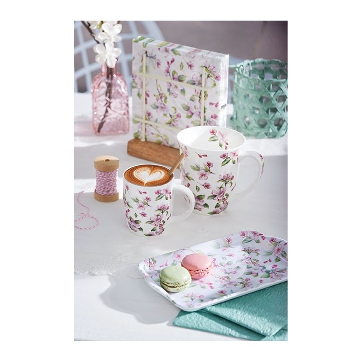 1 Pakje papieren lunch servetten - Spring blossom white - Ambiente