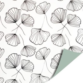 cadeaupapier - Celebrate Nature - Wit-Zwart - 30cm breed