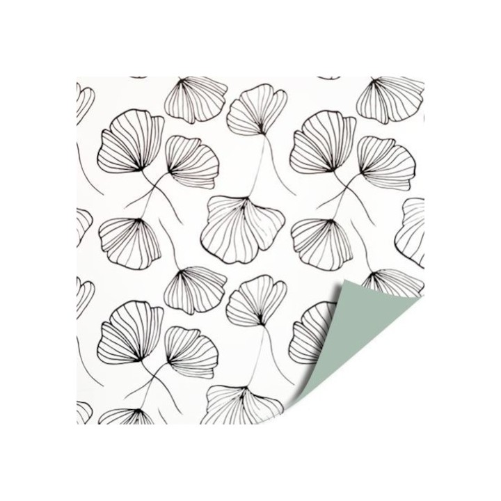 cadeaupapier - Celebrate Nature - Wit-Zwart - 30cm breed