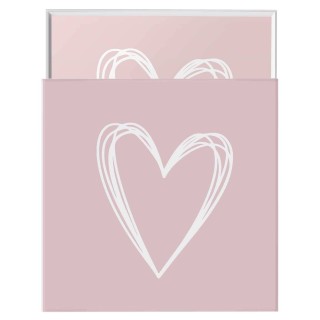 paper lunch napkins - Pure Heart Rosé - PPD - Heart - Wedding - Valentine - Decoration box for napkins