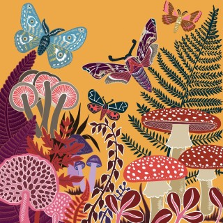 papieren lunch servetten - Autumn Forest - PPD - Herfst - Bos - Idian summer