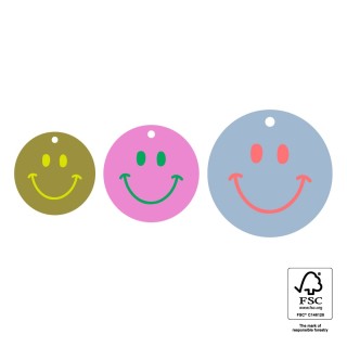 HOP - Gift label Multi Sizes - Smiley (S - M - L)