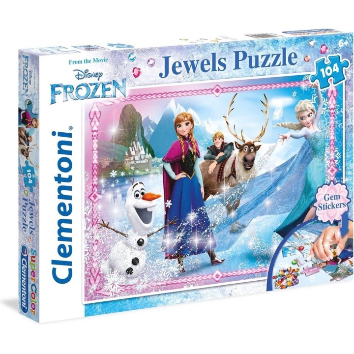 Jigsaw Puzzle - 104 Pieces - Jewels Frozen - 6+