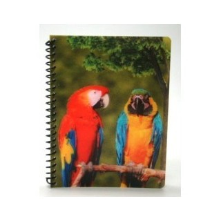 3D Notebook - Parrot - 13x17cm