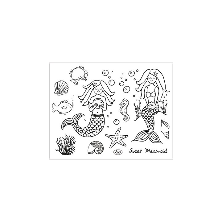 Viva Decor - Clear Stamp - Sweet Mermaid