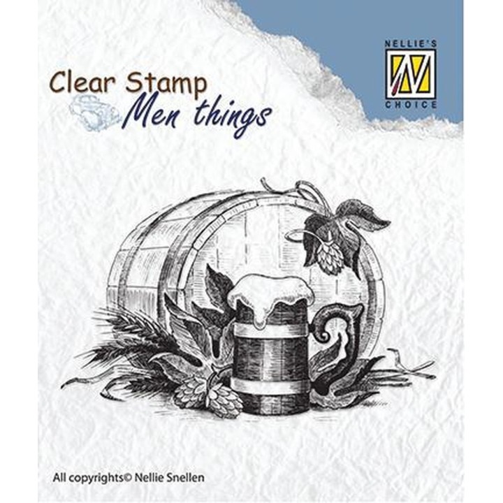 Nellie Snellen - Clear Stamp - Men Things - Beer