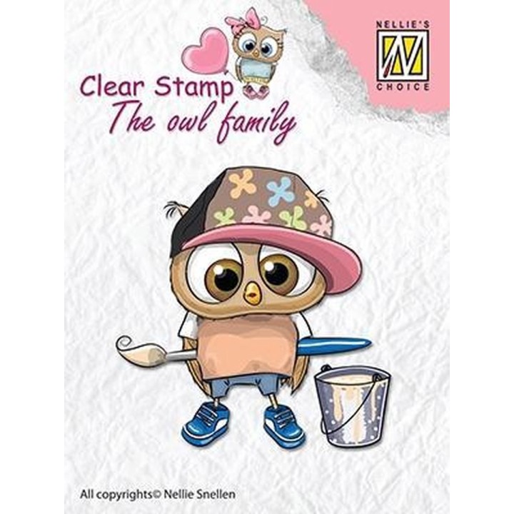 Nellie Snellen - Clear Stamp - The owl family - Artist