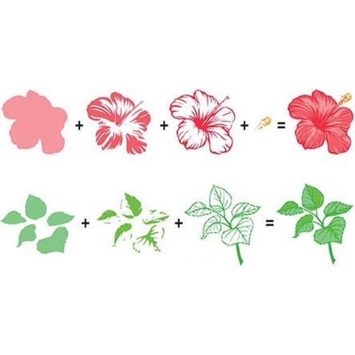 Nellie Snellen - Clear Stamp - Hobby Solution - 3D Flowers